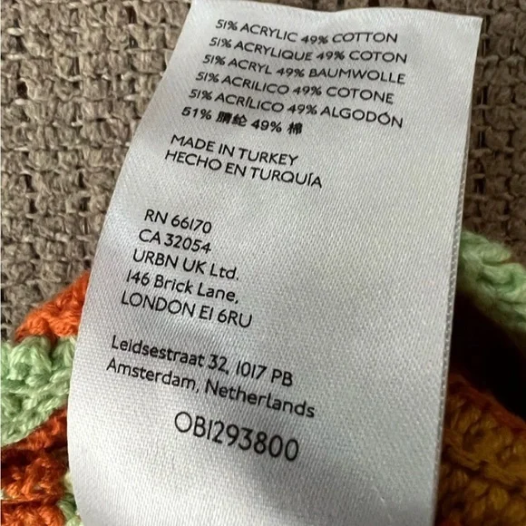 NWT UO Seraphina Striped High Neck Knit Top - Medium - Picture 12 of 13